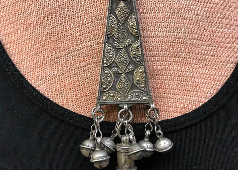 Vintage Silver Pendant from Afghanistan