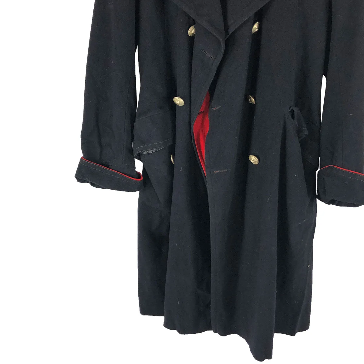 Vintage Wool Italian Carbinieri Police Coat Napoli