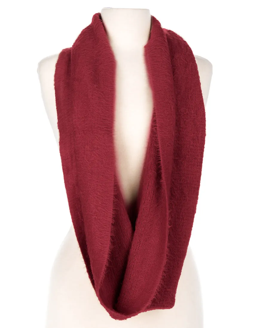 Women's Super-Soft Posh Infinity Scarf - Burgundy