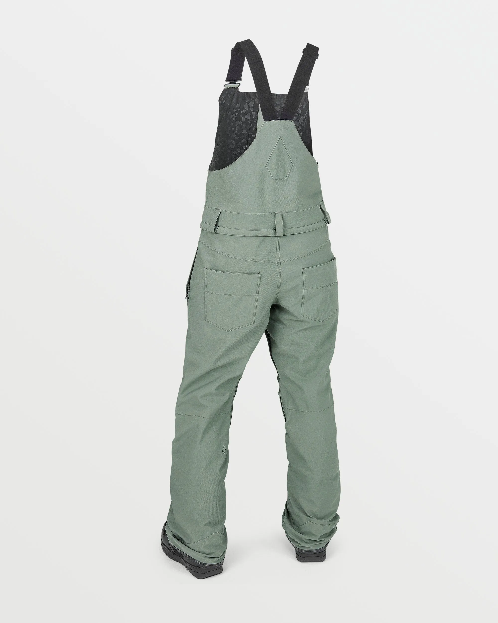 Womens Swift Bib Overalls - Lichen Green