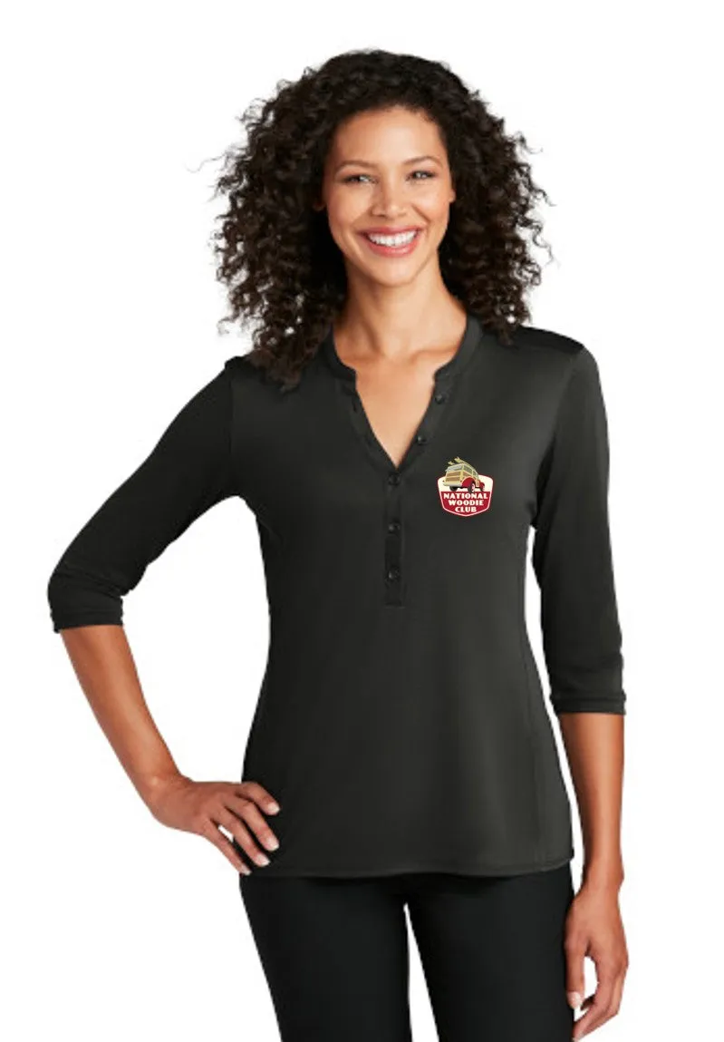 Woodie Club Ladies Henley Shirt