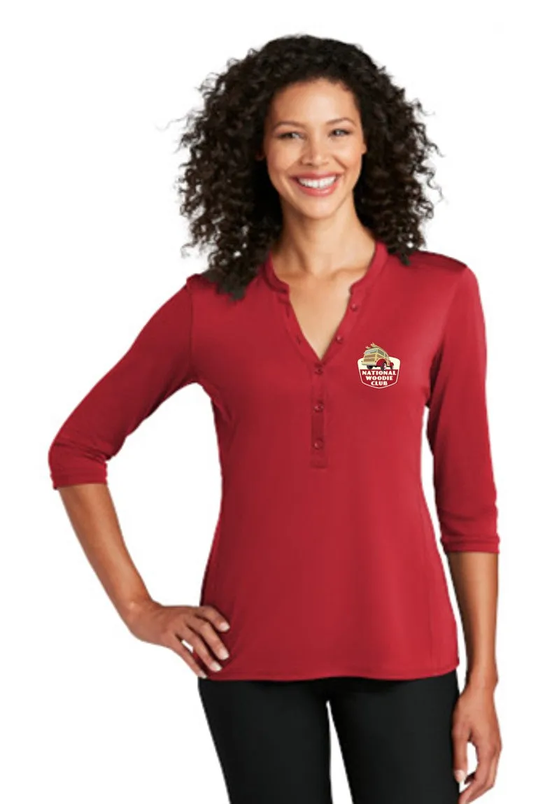 Woodie Club Ladies Henley Shirt